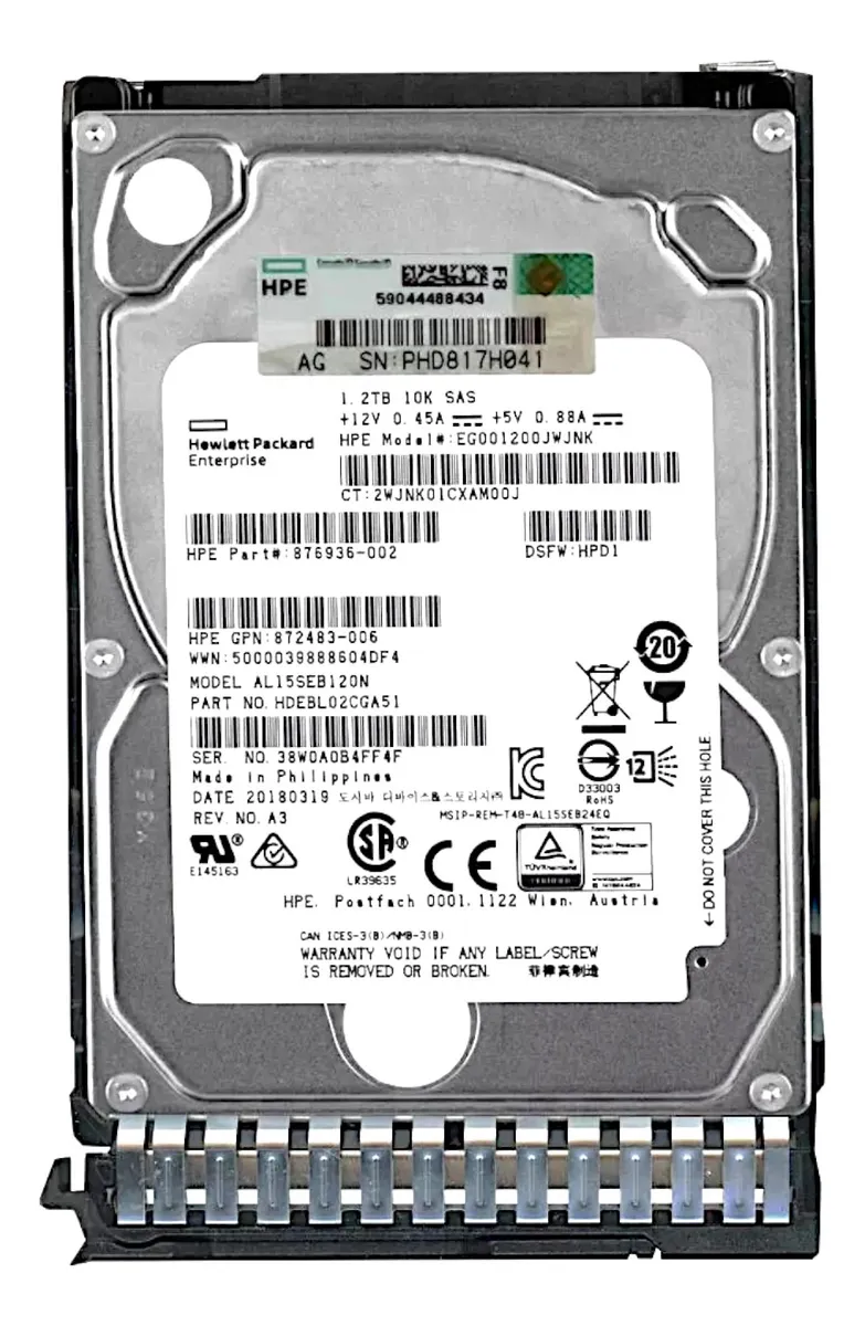 Hd Hp 1.2tb 10k 2,5 Sas 12gb P28586-b21 P30563-001 - Imagem 2
