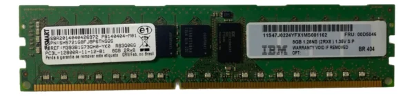 Memória Ibm 8gb 2rx8 Ddr3 1600 Rdimm 00d5046 00d5044 - Imagem 3