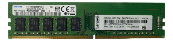 Memória Lenovo 16gb Ddr4-2666 Udimm Server 01kr360 4ZC7A08699 - Imagem 3