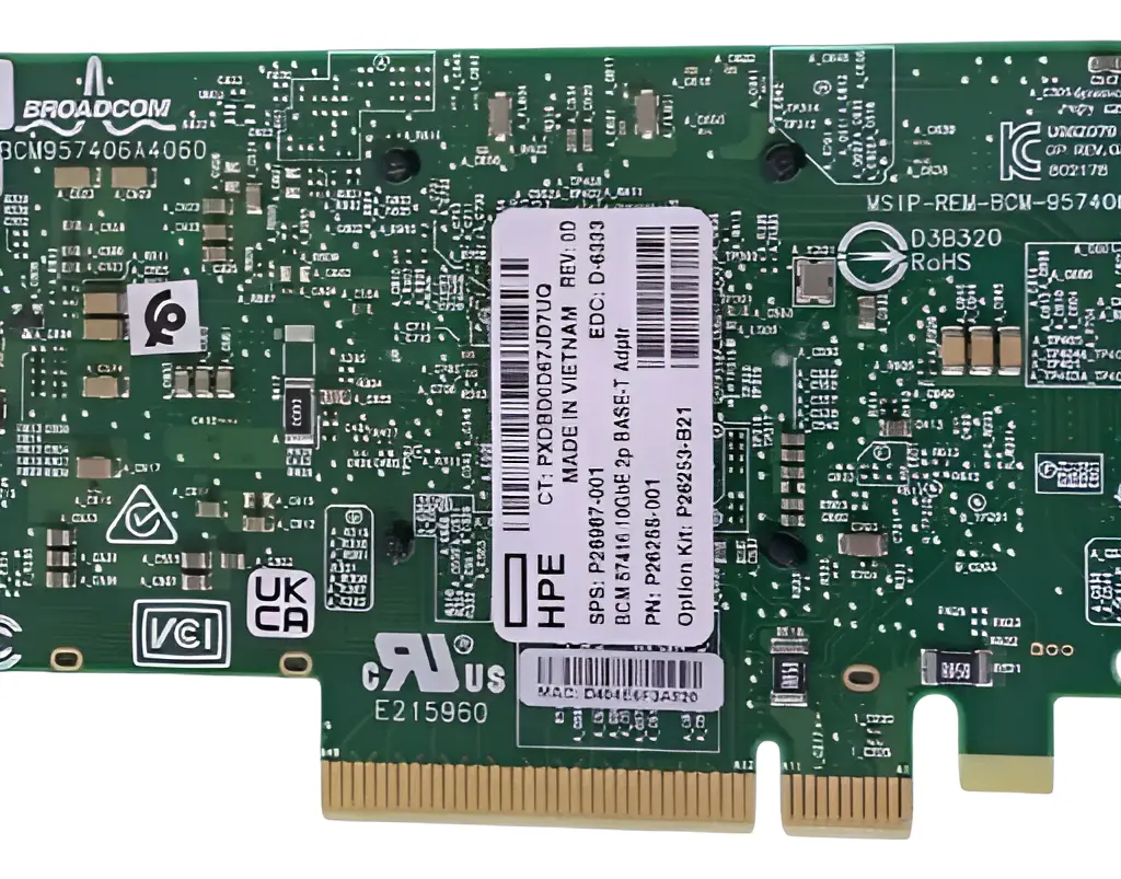 Placa de Rede HP 57416 10GB RJ45 2-Port P26987-001 P26255-001 - Imagem 6