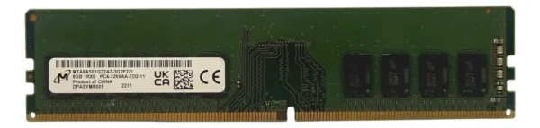 Memória Micron 8gb Ddr4 3200 Udimm Mta9asf1g72az-3g2 - Imagem 3