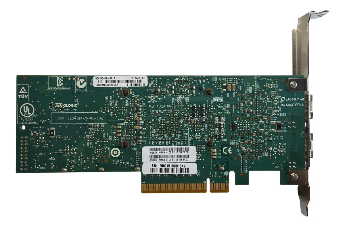 Placa De Rede Qlogic Qle8442-cu Sfp+ 2-port Bc0110402-07 - Imagem 3