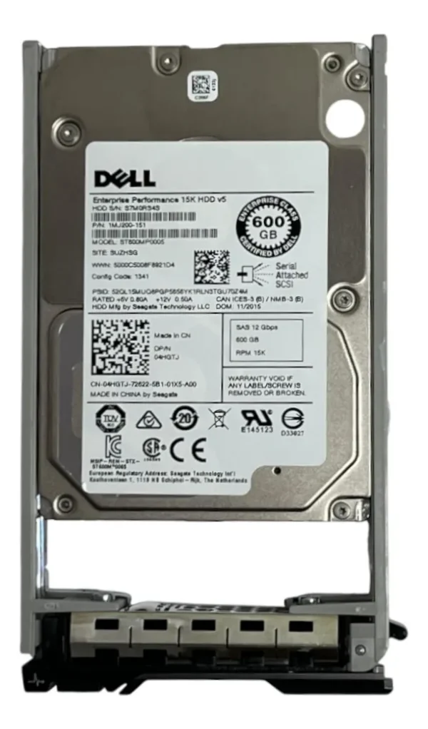 Hd Dell 600gb 15k 2,5 Sas 12gb 04hgtj 4hgtj