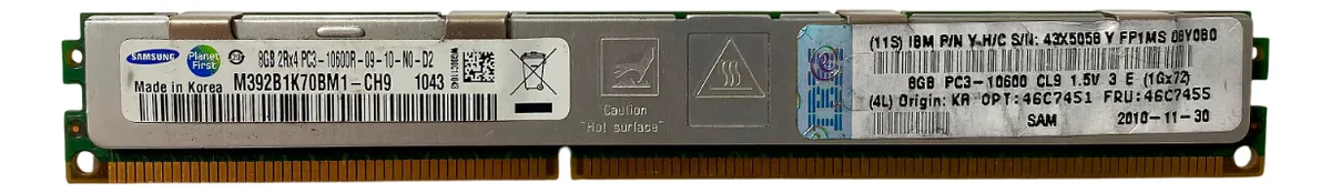 Memória Ibm 8gb Ddr3-1333 Rdimm 46c7455 43X5058 - Imagem 3