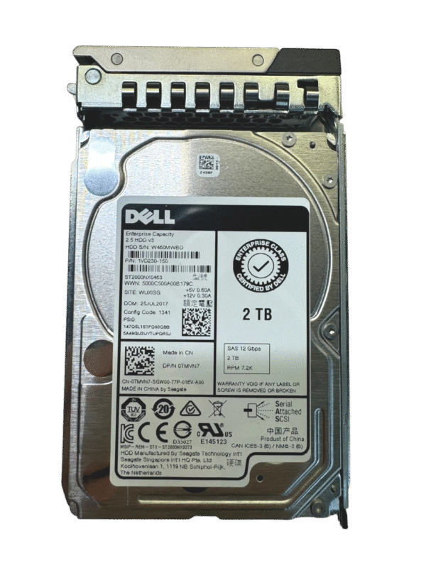 HD DELL 2TB 7.2K 2,5 SAS 12GB 0TMVN7 TMVN7 - Imagem 2