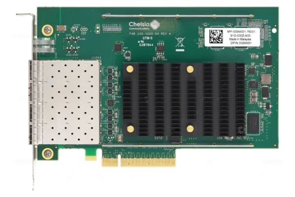 Placa de Rede DELL T540-CR 10GB SFP+ 4-Port 0G9WD1 G9WD1 - Imagem 2