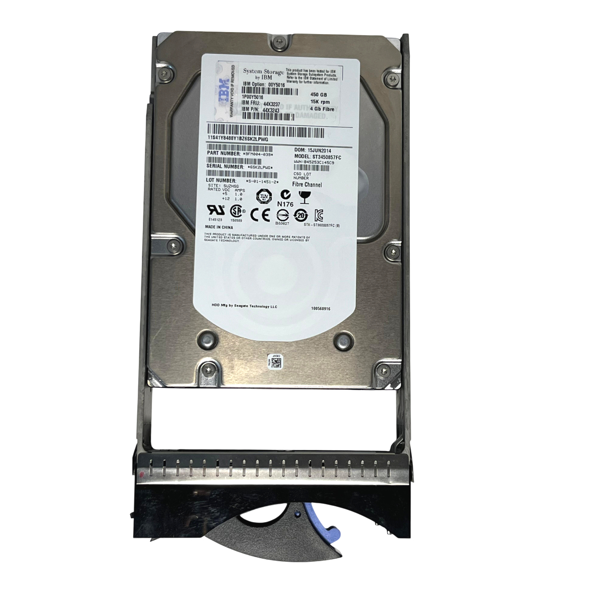 HD IBM 450GB 15K 3,5 FC 4GB 44X3237 44X3243 00Y5016 NOVO - Imagem 2