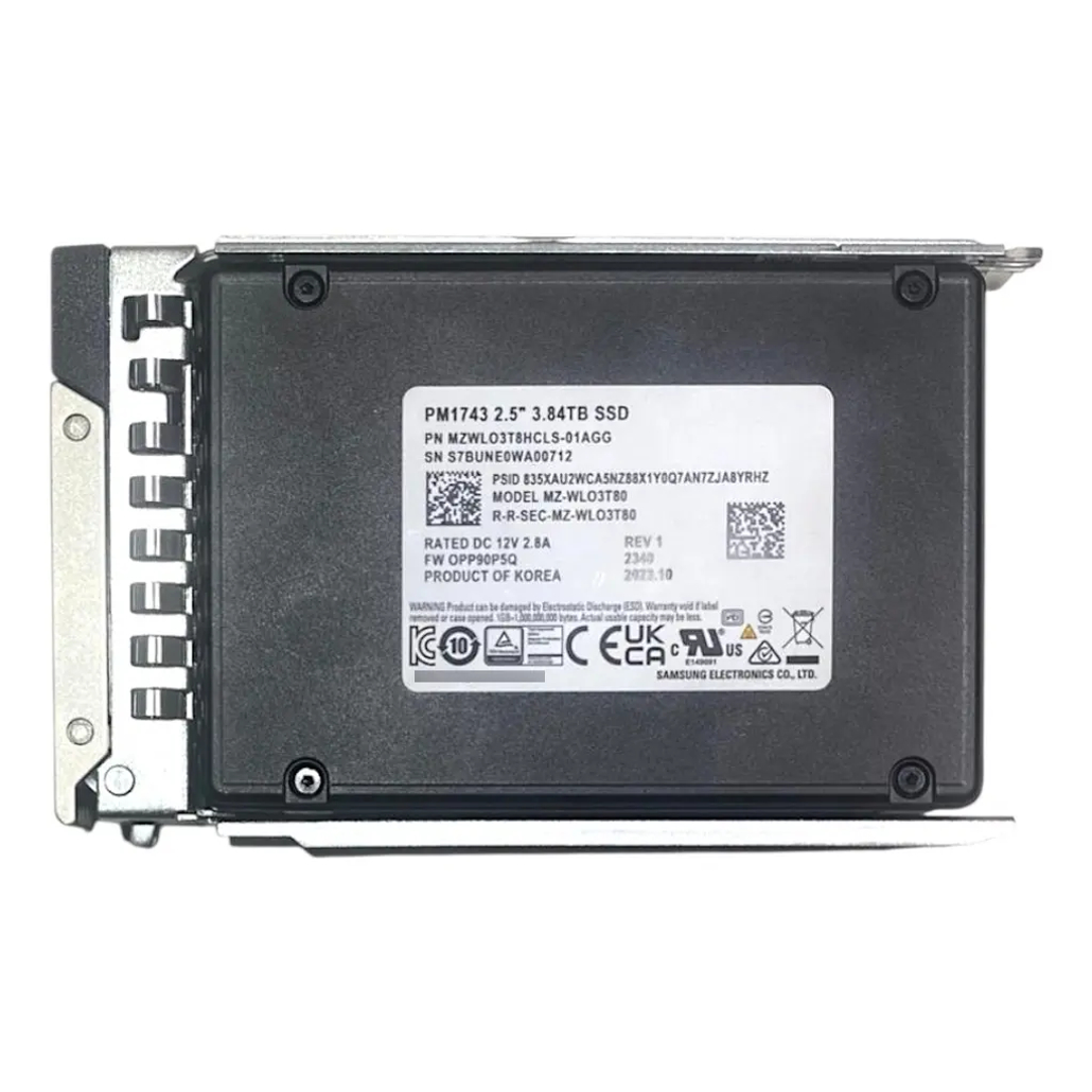 SSD SAMSUNG PM1743 3.84TB 2.5 PCIE 5.0 NVME U.2 MZ-WLO3T80 - Imagem 2