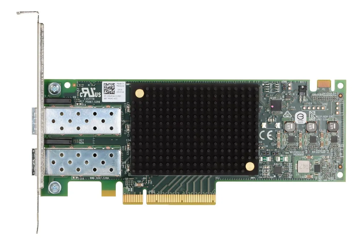 HBA DELL Emulex LPE32002 32GB FC SFP+ 2-Port 0MHFHK MHFHK - Imagem 2