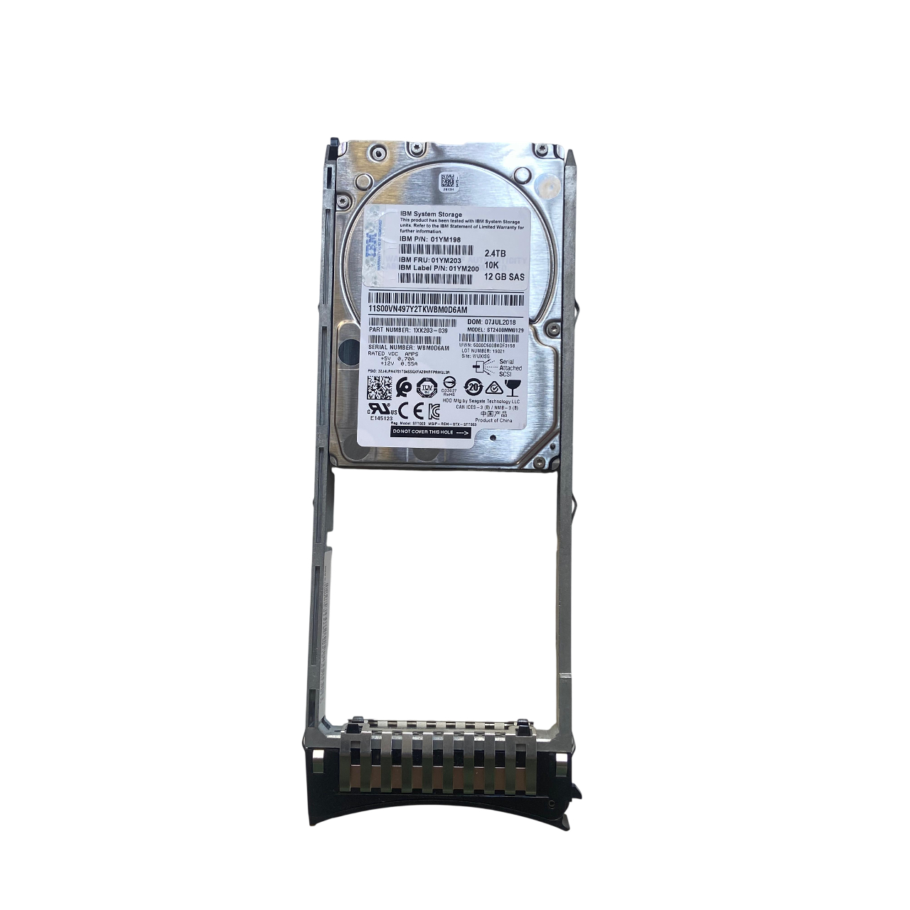 HD IBM 2.4TB 10K 2,5 SAS 12GB 01YM203 01YM200 01YM198 seminovo - Imagem 2