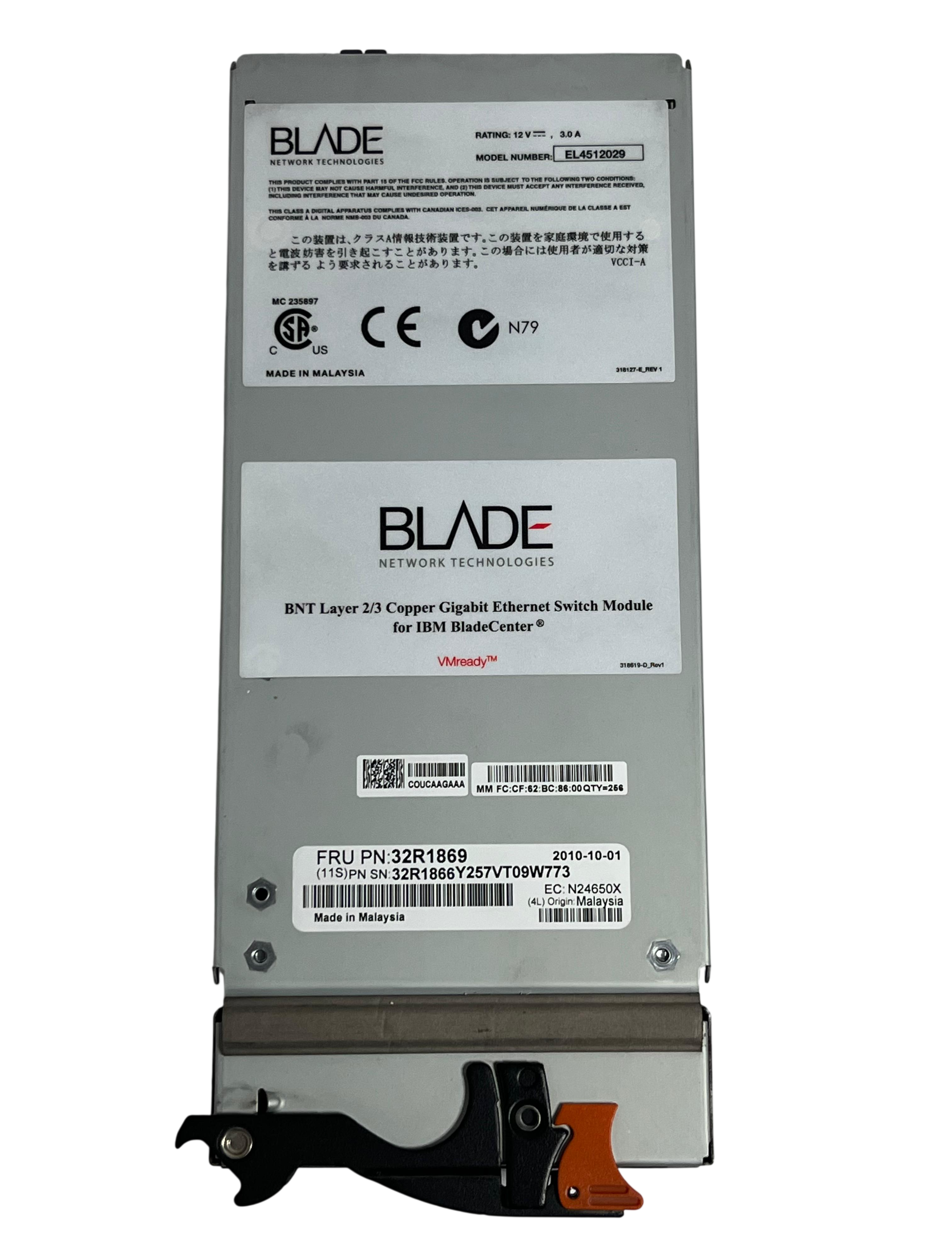Módulo Switch Bladecenter IBM Layer 2/3 RJ45 6-Port 32R1866 32R1869 - Imagem 4