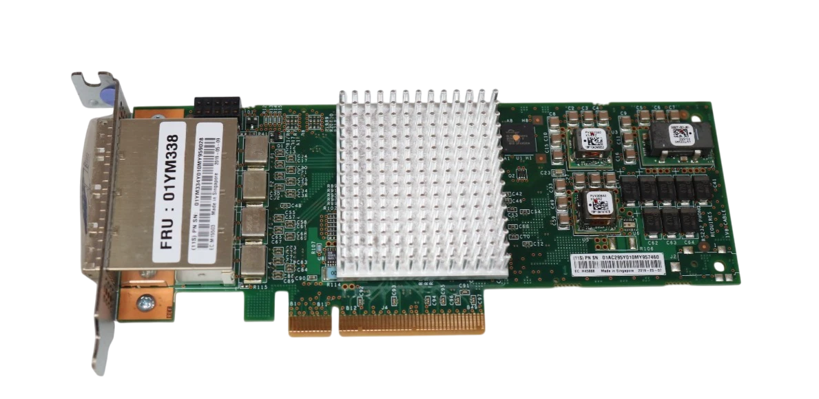Placa HBA IBM 12GB SAS SFF-8644 4-Port 03GH999 01YM338 - Imagem 2