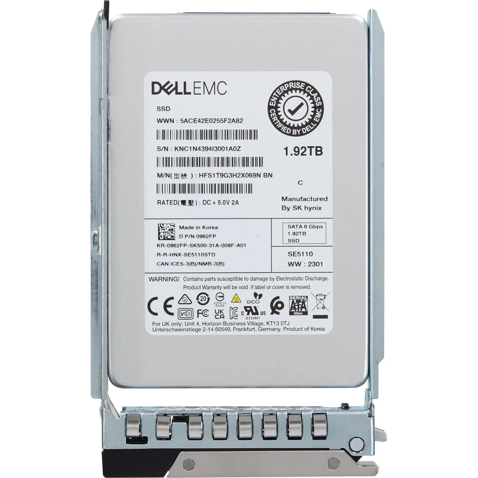 SSD DELL 1.92TB 2,5 SATA 6GBPs 0962FP 962FP - Imagem 2
