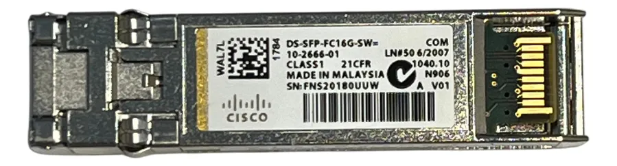 TRANSCEIVER CISCO 16G FC SFP+ DS-SFP-FC16G-SW 10-2666-01 - Imagem 2
