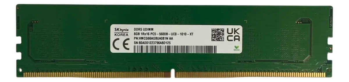 Memoria Skhynix 8GB DDR5-5600 UDIMM Desk HMCG66AGBUA081N - Imagem 3