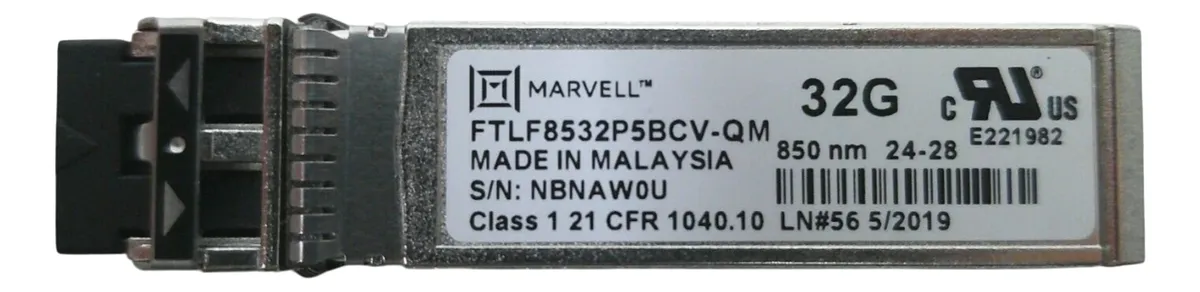 Gbic Finisar/Marvel 32GB SW MMF LC 100m FTLF8532P5BCV-QM - Imagem 2