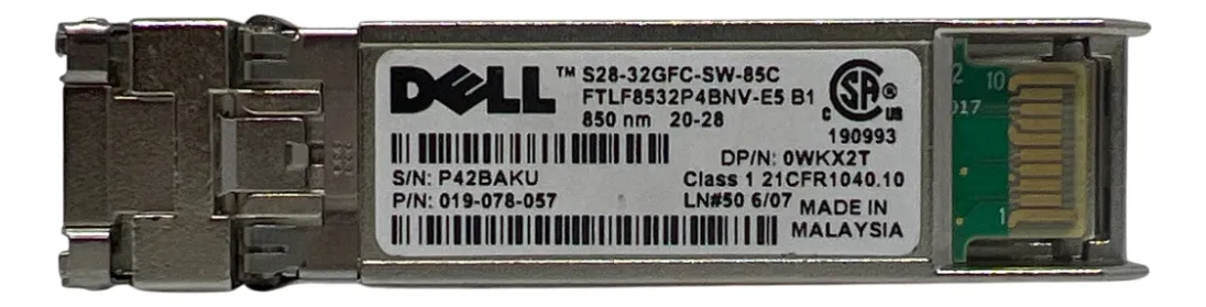 Gbic DELL 32Gb -SW 850nm SFP+ 0WKX2T WKX2T - Imagem 2