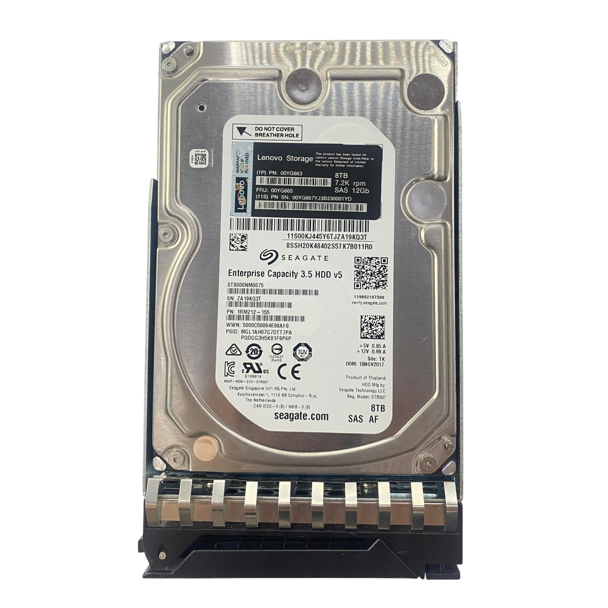 Hd Lenovo 8tb 7.2k 3,5 Nl Sas 00YG663 00YG665 NOVO - Imagem 2