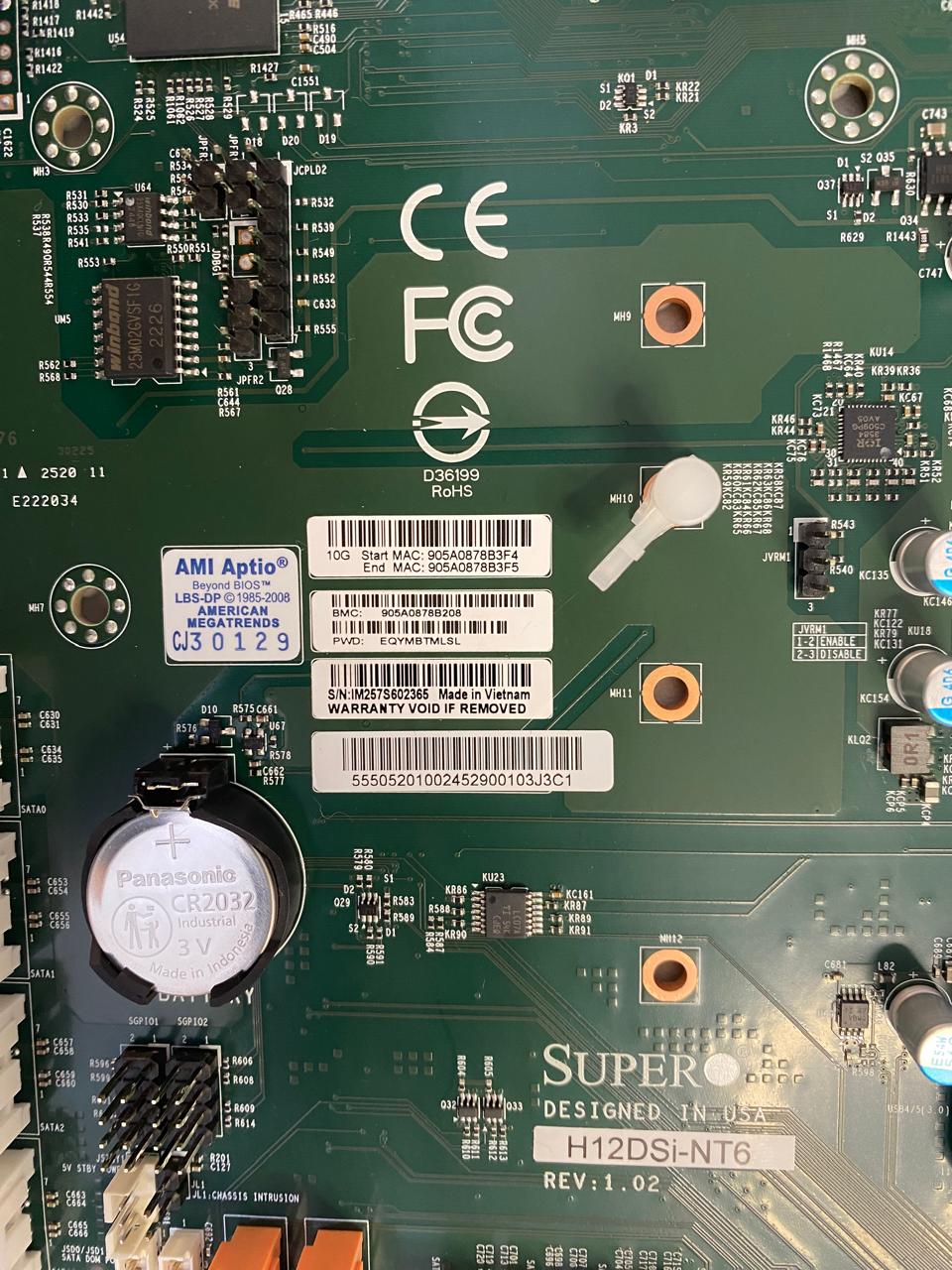 Placa Mãe Supermicro AMD EPYC H12DSI-NT6 - Imagem 2