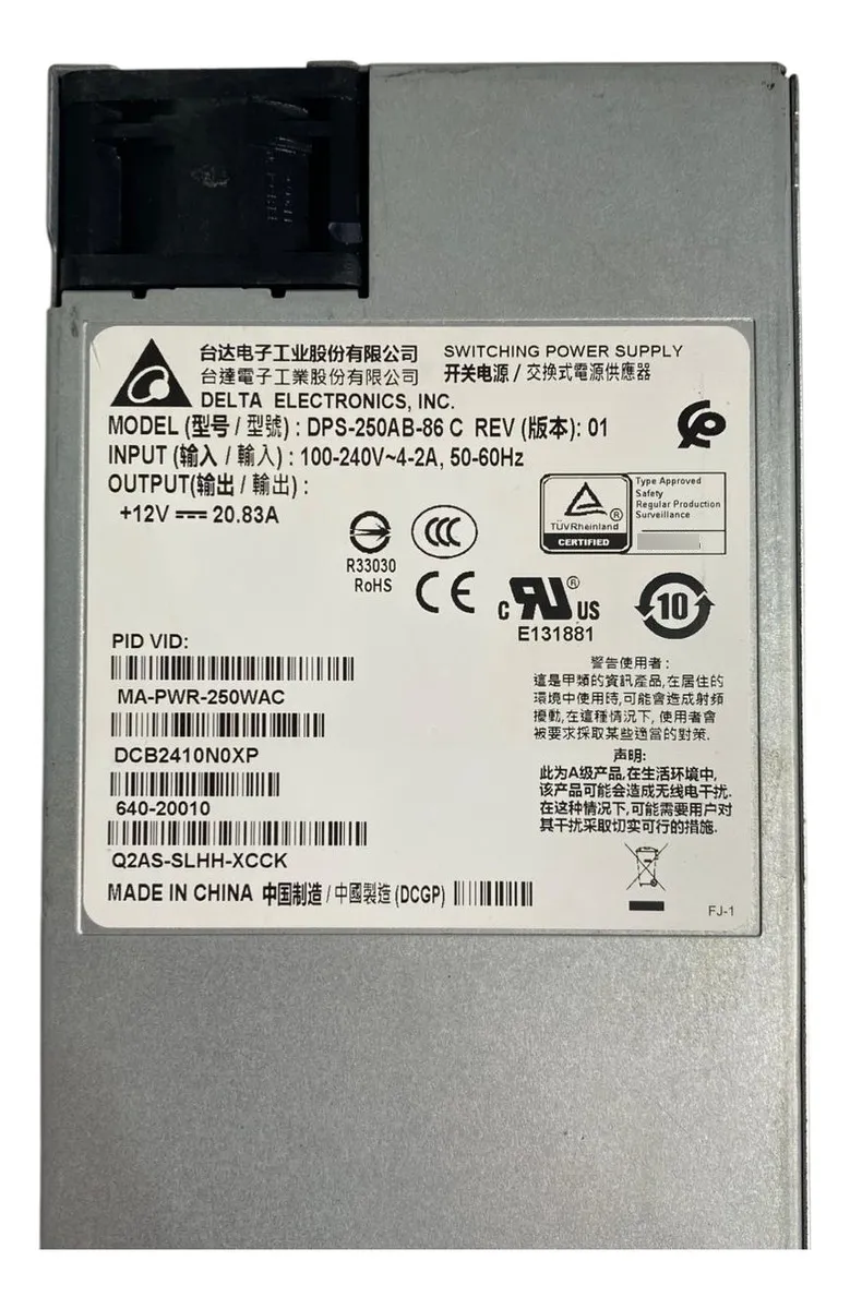 Fonte CISCO Switch 250W AC MA-PWR-250WAC 640-20010 - Imagem 4