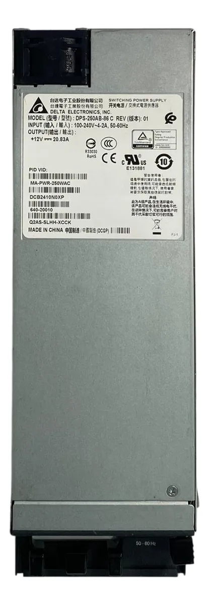 Fonte CISCO Switch 250W AC MA-PWR-250WAC 640-20010 - Imagem 2