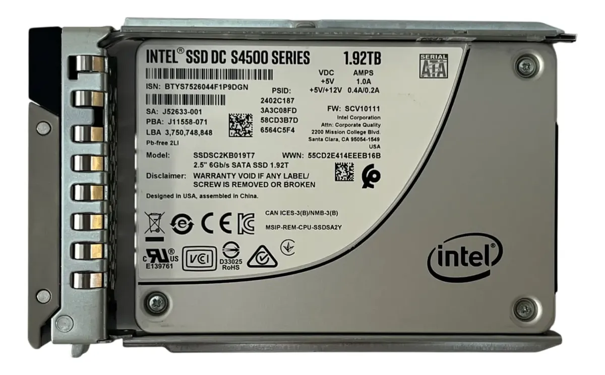 SSD Intel D3-S4510 1.92TB SATA 6GB 2.5" PN SSDSC2KB019T8 - Imagem 3