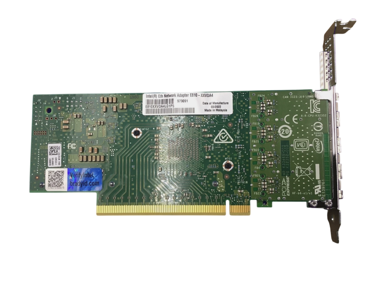 Placa de Rede Intel E810-XXVDA4 25Gb SFP28 4-Port E810XXVDA4LG1P5 - Imagem 3