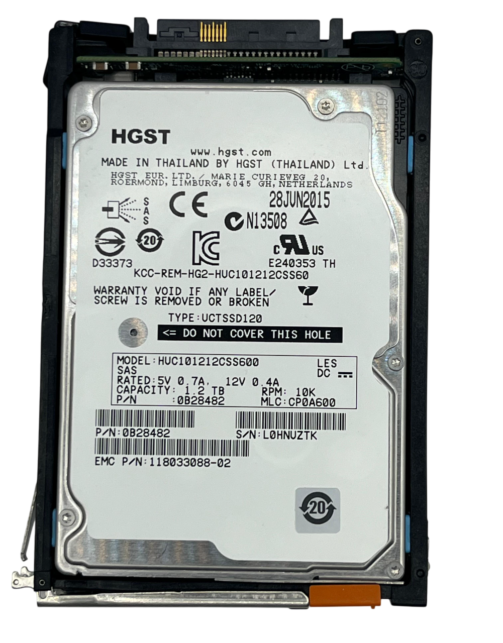 HD EMC 1.2TB 10K 2,5 SAS 6GBPs 118033088-02 - Imagem 2