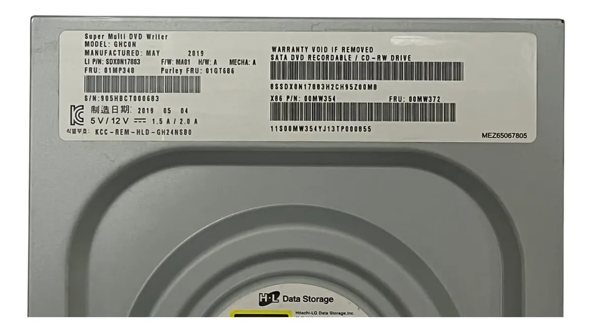Unidade de Drive Interna IBM SATA DVD-RW ST550 01MP348 - Imagem 6