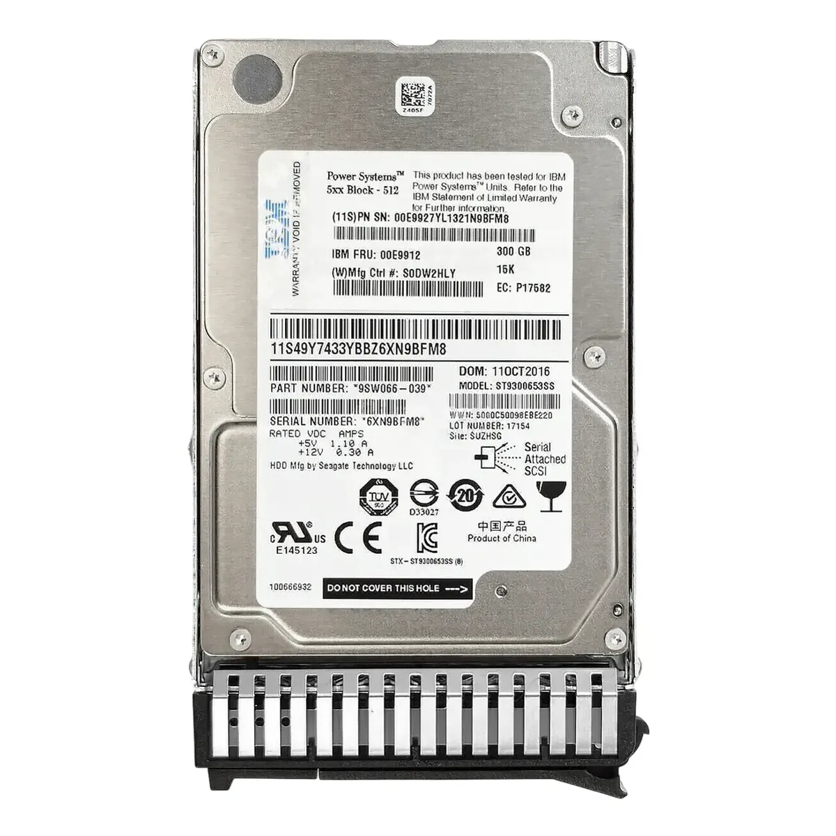 HD IBM 300GB 15K 2,5 SAS 6GBPs 00E9912 00E9927 - Imagem 2