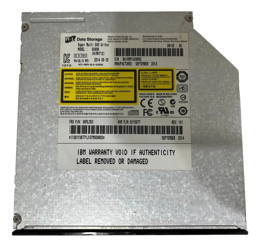 Unidade de Drive Interna IBM SATA DVD/CD 81Y3677 00FL353 - Imagem 2
