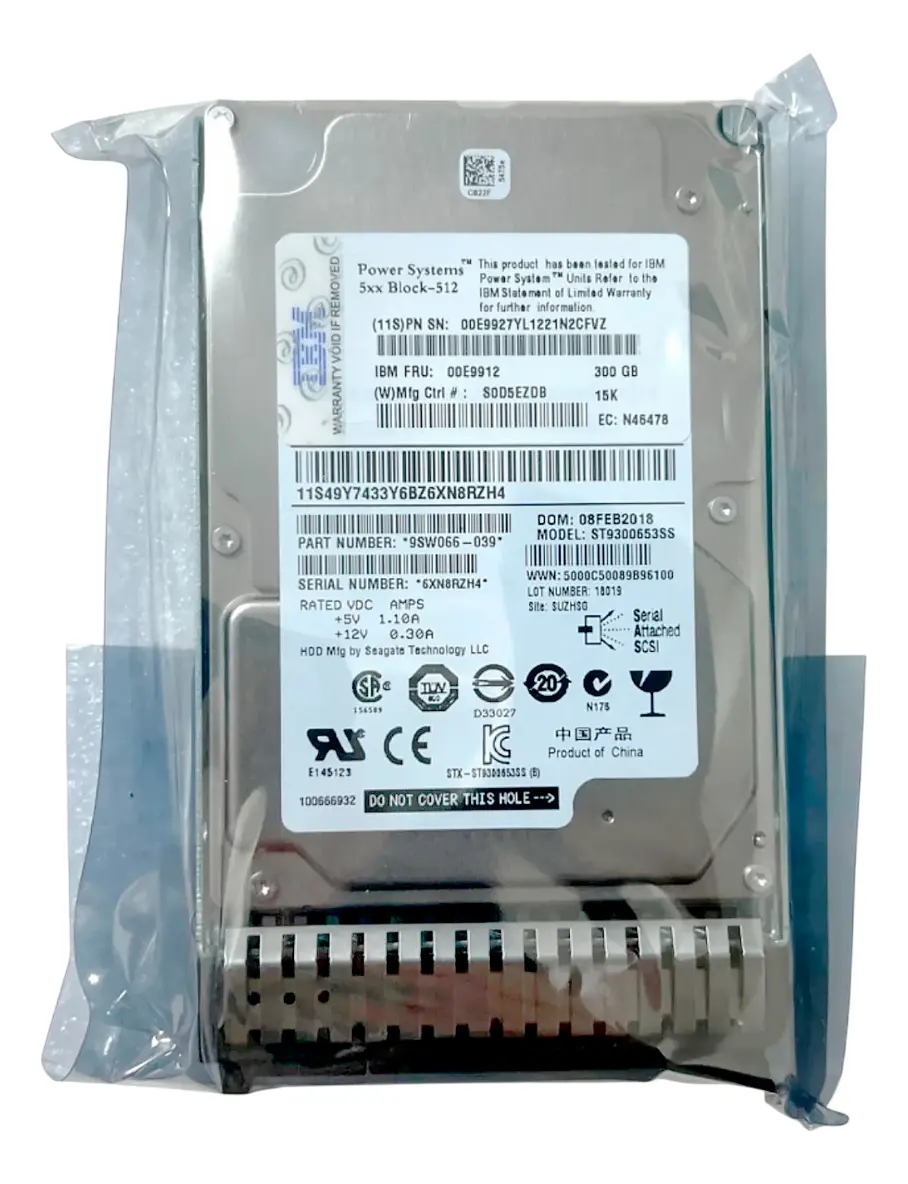 HD IBM 300GB 15K 2,5 SAS 6GBPs 00E9912 00E9927 - Imagem 3