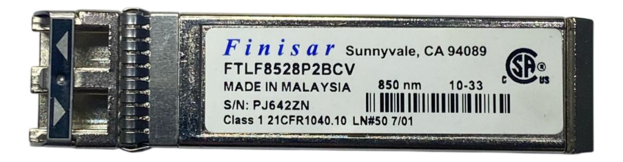 GBIC FINISAR SFP+ 8GB 150m SW LC MMF FTLF8528P2BCV - Imagem 2