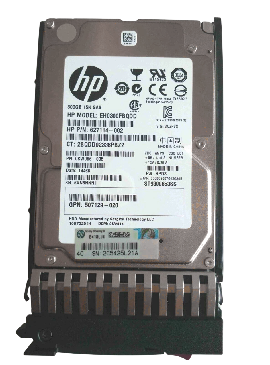 HD HP 300GB 15K 2,5 SAS 6GBPs 730705-001 C8S61A - Imagem 2