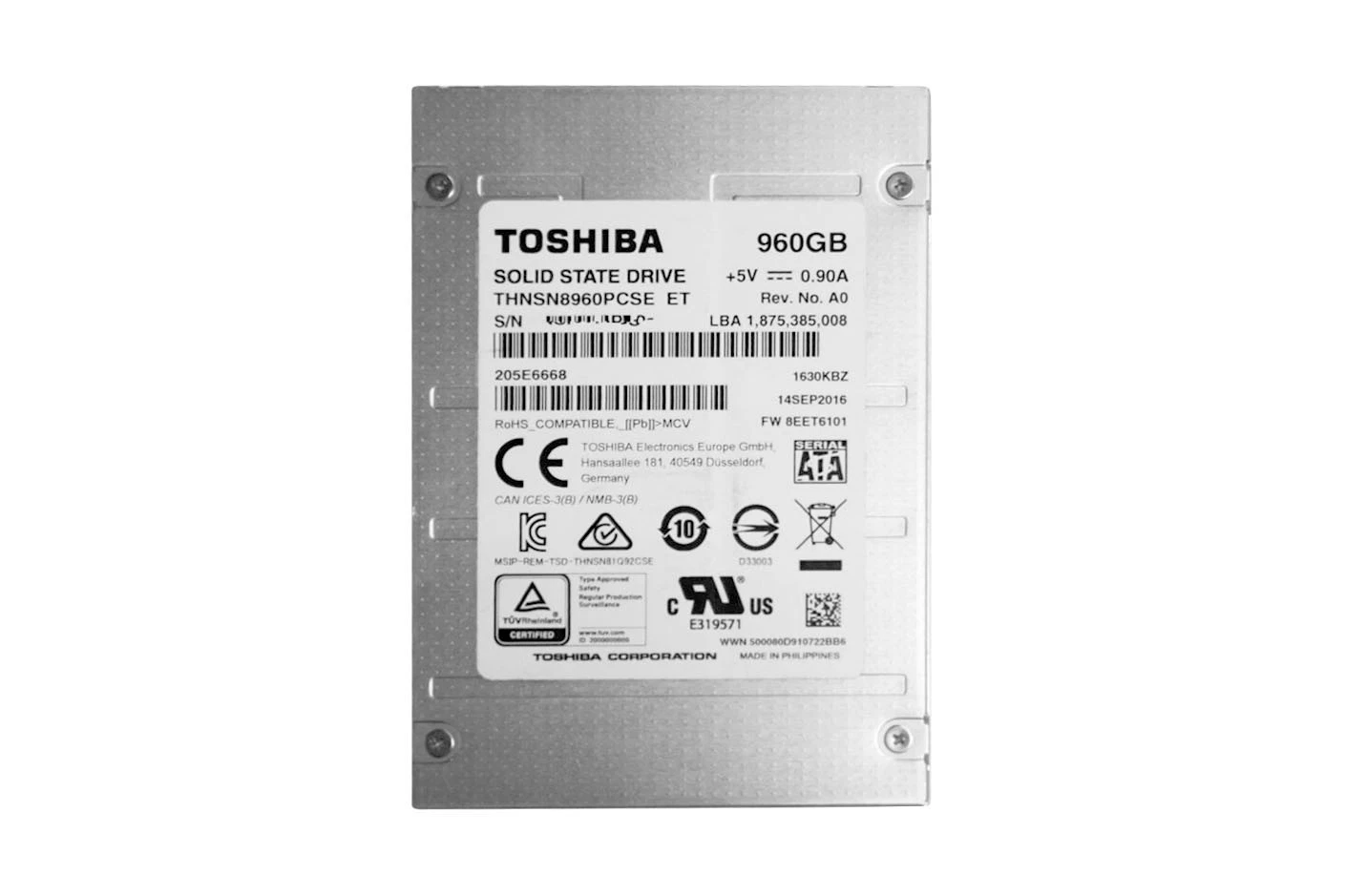 SSD TOSHIBA 960GB 2,5 SATA 6GBPs THNSN8960PCSE - Imagem 3