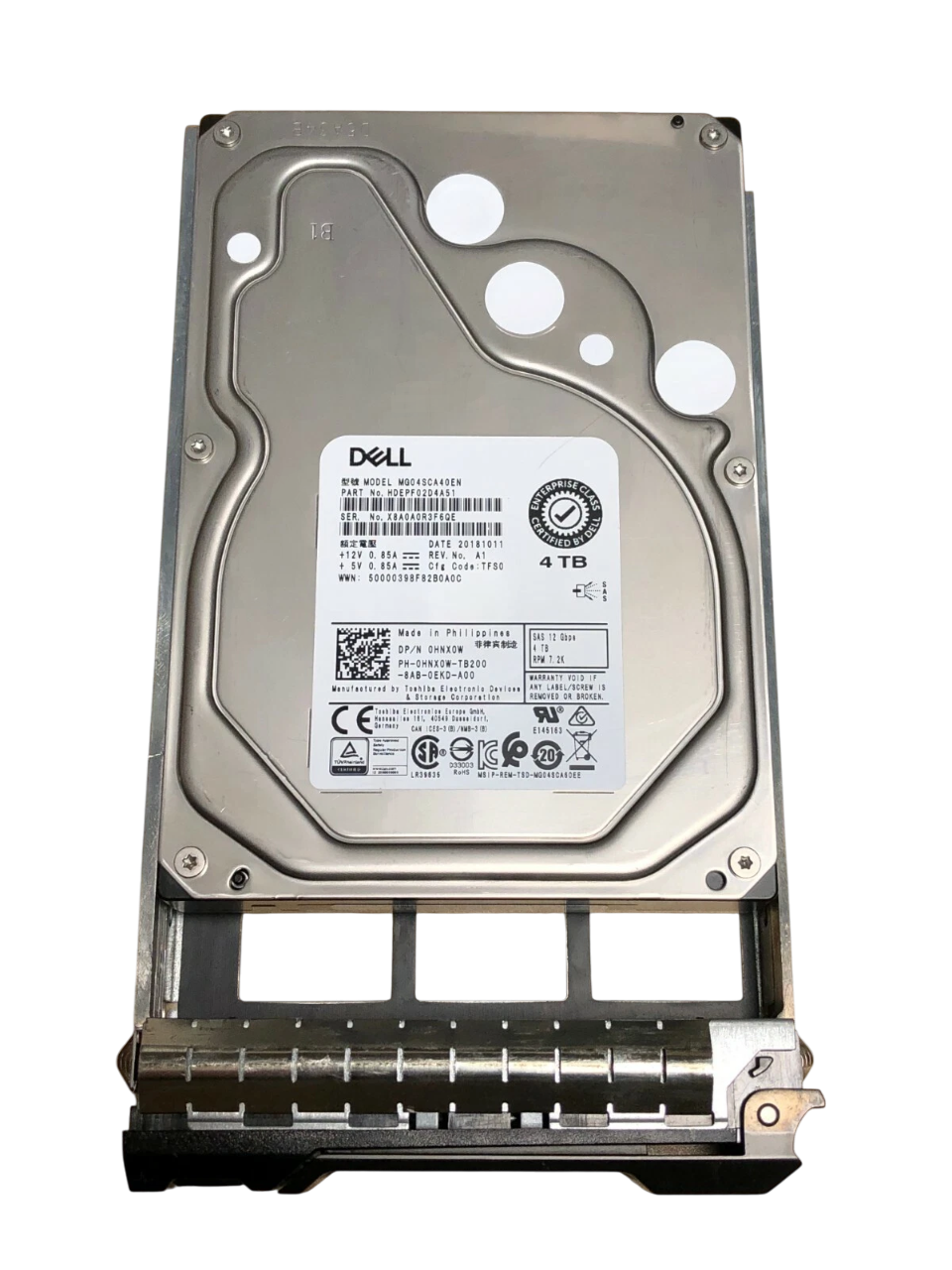 HD DELL 4TB 3,5 7.2K SAS 12GBPs 0HNX0W HNX0W - Imagem 2