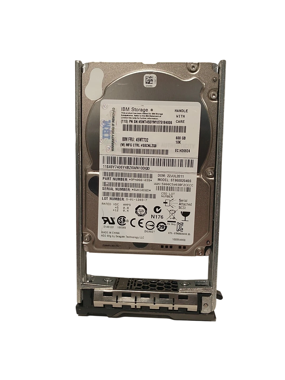 HD IBM Storage 600GB 10K 2,5 SAS 6GBPs 45W7732 45W9603 - Imagem 2