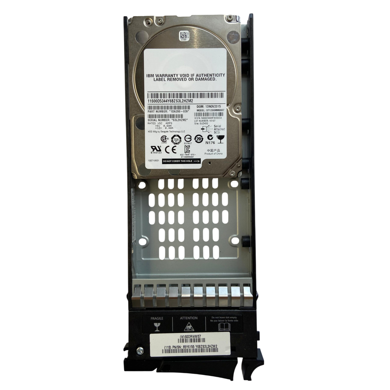Hd Ibm V7000 1.2tb 10k 2,5 Sas 6g 85y6156 85y6155 seminovo - Imagem 2