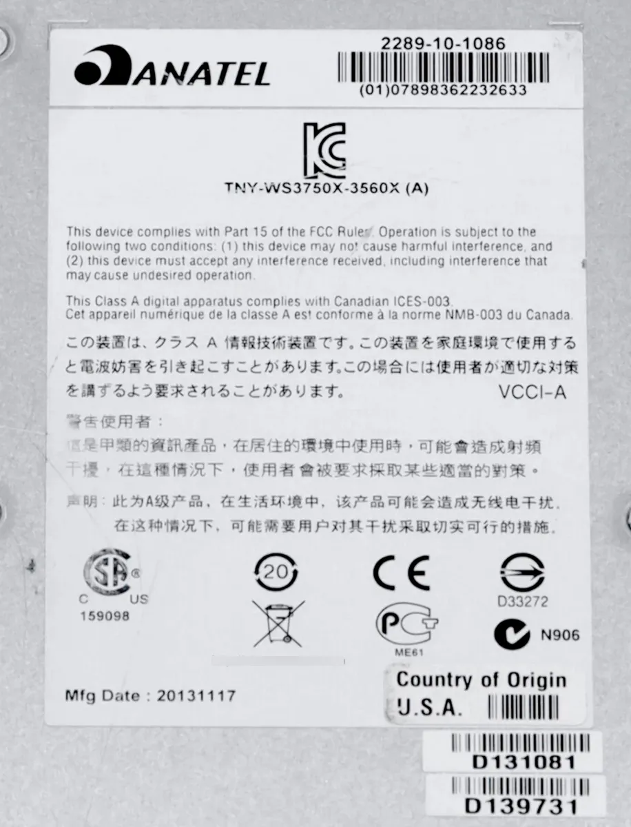 Switch Cisco Catalyst 3750x 24-port Poe+ Ws-c3750x-24p-l - Imagem 5