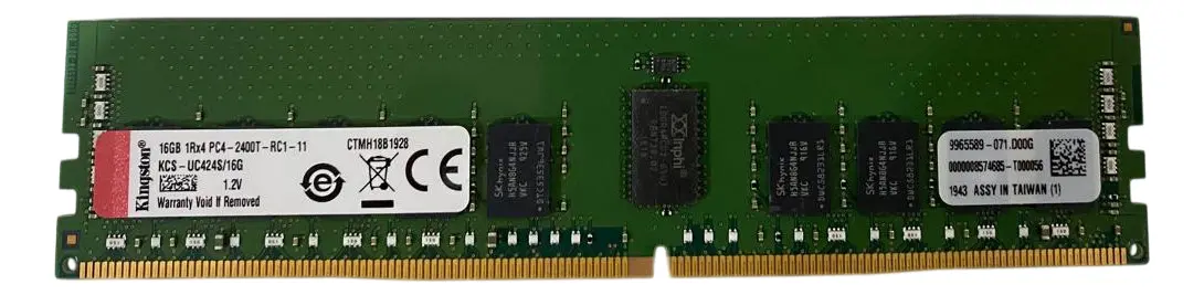 Memoria Kingston 16GB 1RX4 DDR4 2400 RDIMM KCS-UC424S/16G - Imagem 2