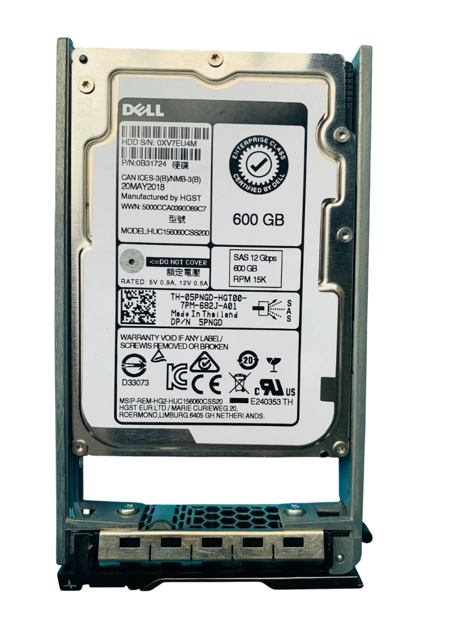 HD DELL 600GB 15K 2,5 SAS 12GBPs 05PNGD 5PNGD - Imagem 2