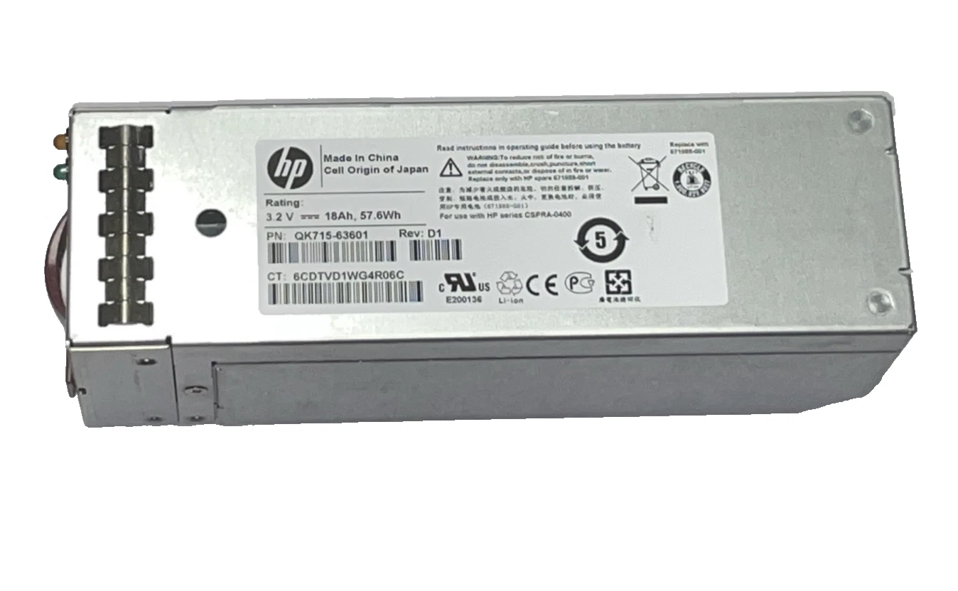 Bateria HP EVA 3.2V 18Ah 57.6Wh 671988-001 QK715-63601 - Imagem 2