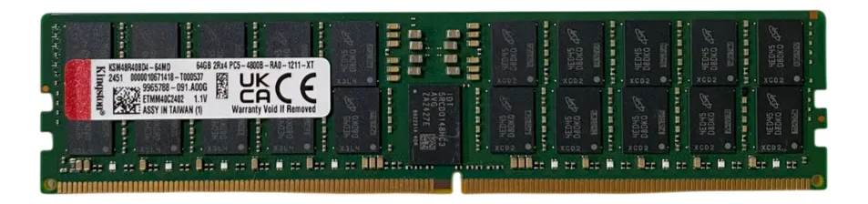 Memoria Kingston 64GB DDR5-4800 RDIMM KSM48R40BD4TMM-64H - Imagem 3