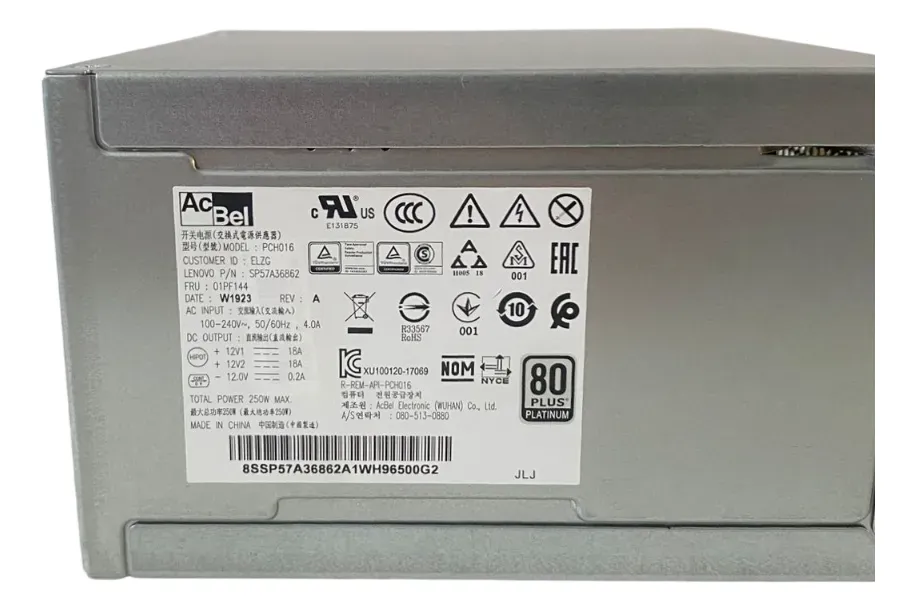 Fonte Lenovo 250W AC ATX ST50 V1 ST250 V1 V2 01PF146 - Imagem 5