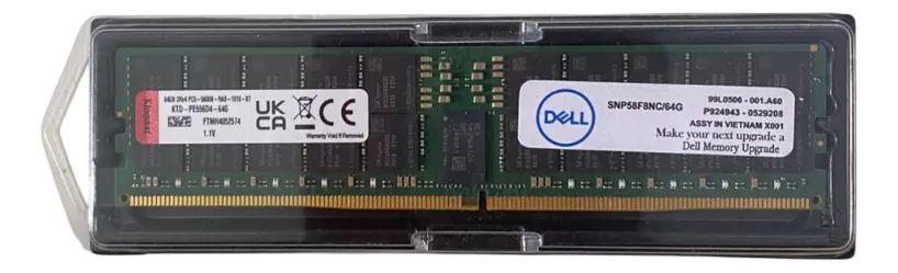 Memoria Kingston 64GB DDR5-5600 RDIMM KTD-PE556D4-64G - Imagem 2