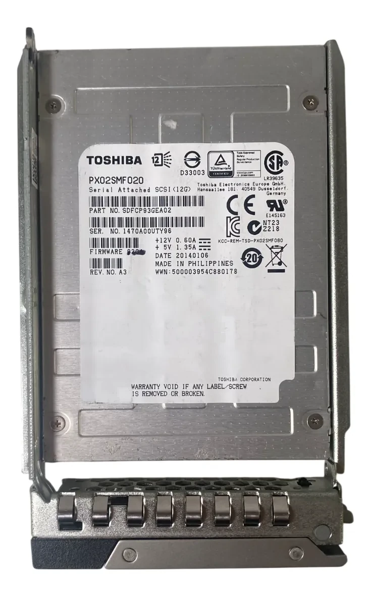SSD Toshiba 200GB 2,5 SAS 12GBPs PX02SMF020 - Imagem 2