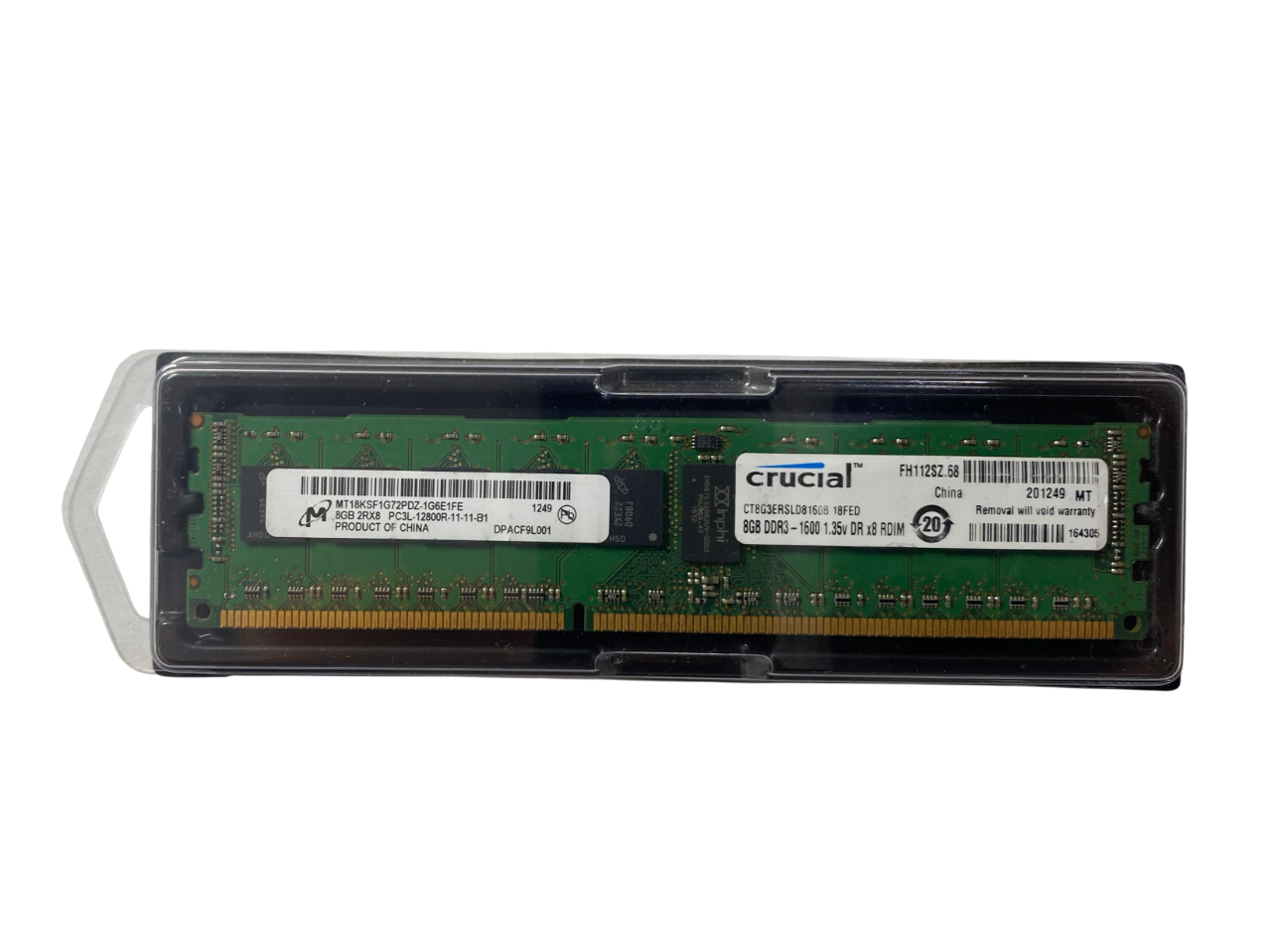 Memória MICRON 8GB DDR3-1600 RDIMM MT18KSF1G72PDZ-1G6 - Imagem 2