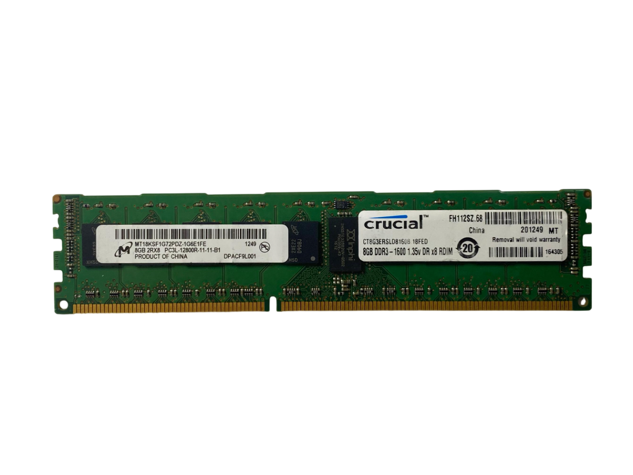 Memória MICRON 8GB DDR3-1600 RDIMM MT18KSF1G72PDZ-1G6 - Imagem 3