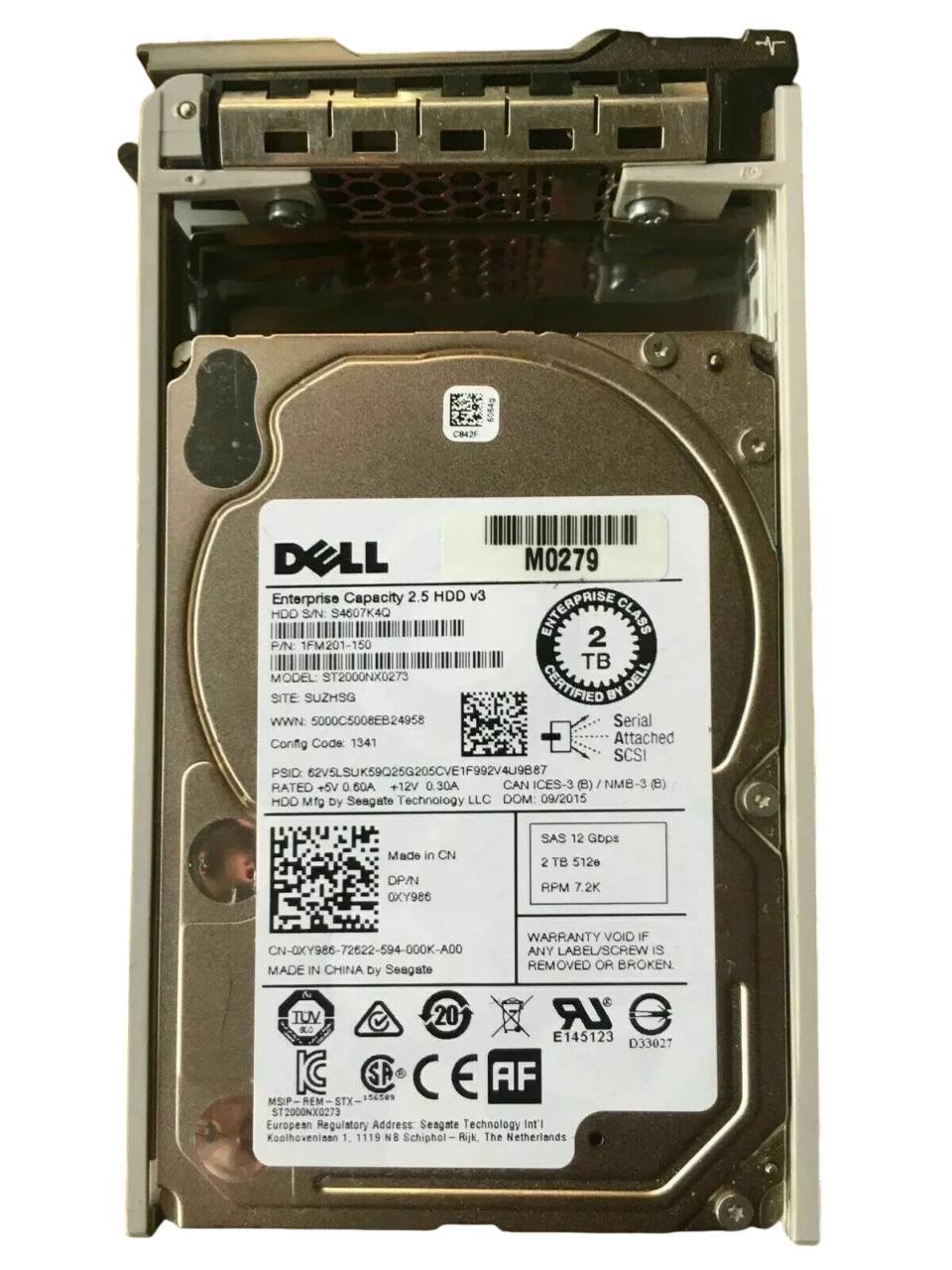 HD DELL 2TB 7.2K 2,5 SAS 12GBPs 0XY986 XY986 - Imagem 2