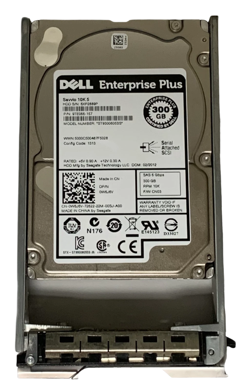 HD DELL 300GB 10K 2,5 SAS 6GBPs 0W6J6V W6J6V - Imagem 2